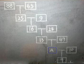 逻辑推理题:看图填A处的数字答案